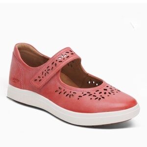 New Aetrex Erica Sneakers Pink Cutout Mary Jane Women's Size 10